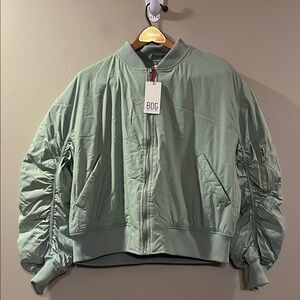 BDG Sage Green Bomber Jacket